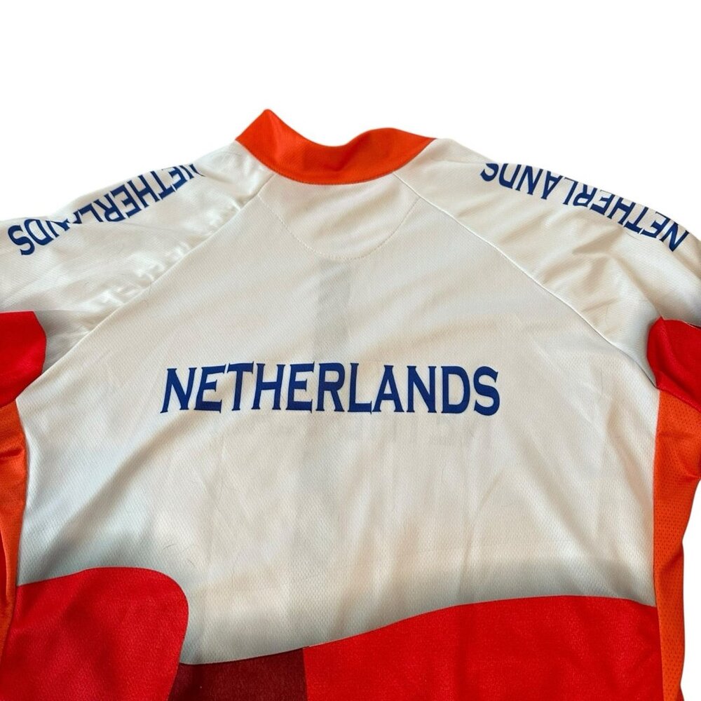 Netherlands Cycling Jersey Large CPI Sportswear Bike Gear Athletic Back Pockets - Picture 12 of 13